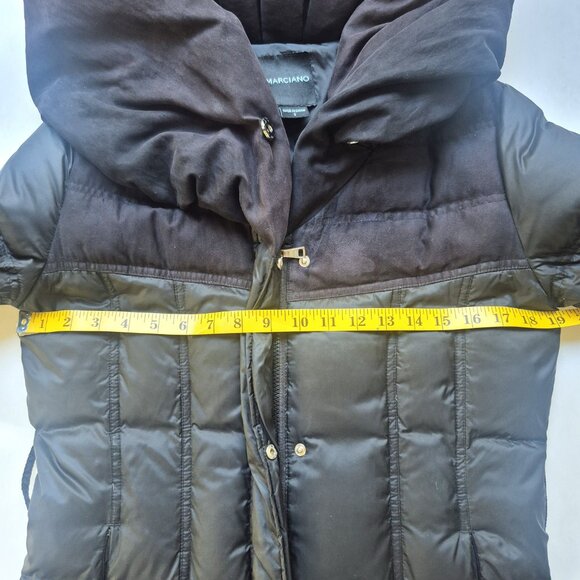 Marciano black belted puffer coat, S - Picture 8 of 15